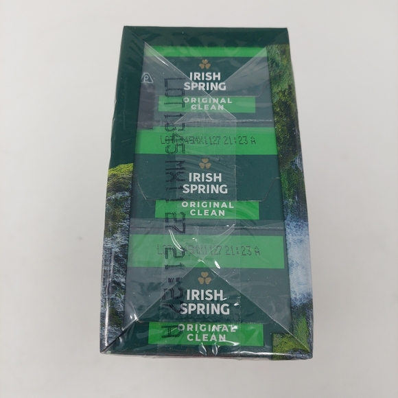 Irish Spring Deodorant Soap Bar Original Clean with Flaxseed Oil 6 Pack - Picture 6 of 8